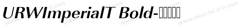 URWImperialT Bold字体转换